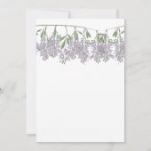 Gedekte Wisteria sparen de Datum Kaart (Achterkant)