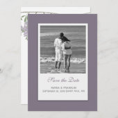 Gedekte Wisteria sparen de Datum Kaart (Voorkant / Achterkant)