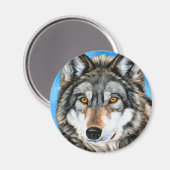 Gedekte Wolf Magneet (Voorkant / Achterkant)