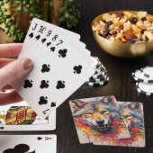 Gedekte Wolf Pokerkaarten (Insitu)