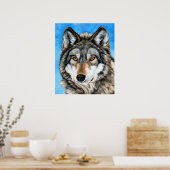 Gedekte Wolf Poster (Keuken)