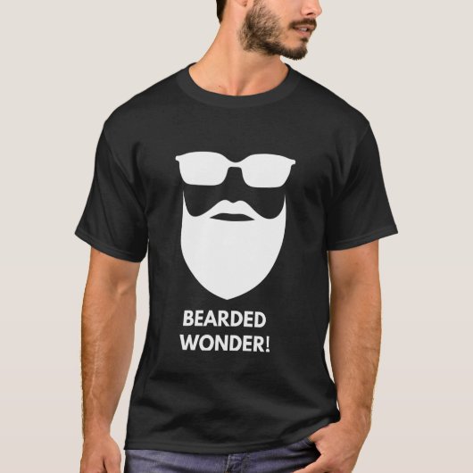 Gedekte Wonder! Beard Fan. T-shirt (Voorkant)