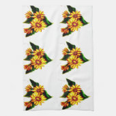 Gedekte zonnebloemen theedoek (Verticaal)