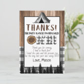 Gedekte zwarte en blanke één gelukkige Camper Dank Kaart (Staand voorkant)