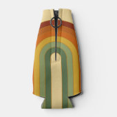 Gedemd retrospectief-zeven-groovy gelaagde regenbo flesjeskoeler (Achterkant)