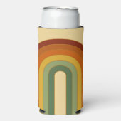 Gedemd retrospectief-zeven-groovy gelaagde regenbo seltzer blikjeskoeler (Seltzer Voorkant)