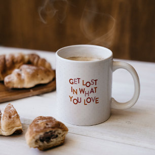 Gedemde rassen raken verloren in wat je leuk vindt koffiemok