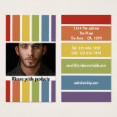 Gedemde regenboogpride op persoonlijke titel visitekaartje (Voorkant /achterkant)