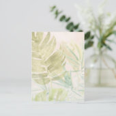 Gedemde tropische bladeren briefkaart (Staand voorkant)