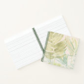 Gedemde tropische bladeren notitieboek (Binnen)