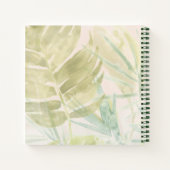 Gedemde tropische bladeren notitieboek (Achterkant)