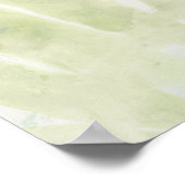 Gedemde tropische bladeren poster (Hoek)