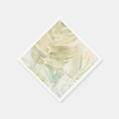 Gedemde tropische bladeren servet (Hoek)