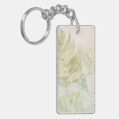 Gedemde tropische bladeren sleutelhanger (Voorkant Links)