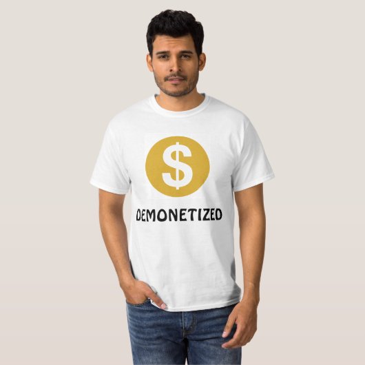 GEDEMONETISEERD T-shirt (Voorkant volledig)