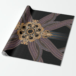 Gedemoreerd met elegante en luxe patronen. Roc Cadeaupapier
