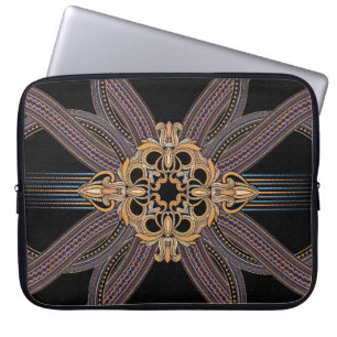 Gedemoreerd met elegante en luxe patronen. Roc Laptop Sleeve