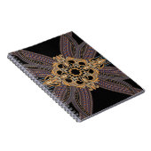 Gedemoreerd met elegante en luxe patronen. Roc Notitieboek (Rechterzijde)