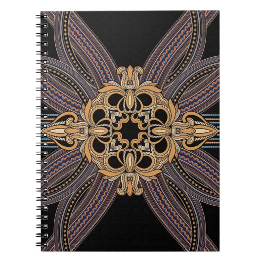 Gedemoreerd met elegante en luxe patronen. Roc Notitieboek (Voorkant)