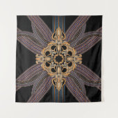 Gedemoreerd met elegante en luxe patronen. Roc Wandkleed (Voorkant (horizontaal))