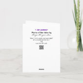 Gedemoreerd Wenskaart Kaart (Achterkant)