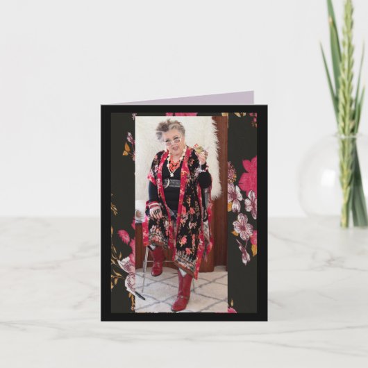 Gedemoreerd Wenskaart Kaart (Voorkant)