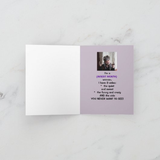 Gedemoreerd Wenskaart Kaart (Binnen)