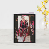 Gedemoreerd Wenskaart Kaart (Gele Bloem)