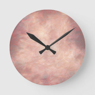 Gedempeld Roze Ronde Klok
