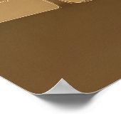 gedempt aardetoonlandschap poster (Hoek)