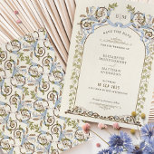 Gedempt Bewaar de datum Victoriaans Royal Wedding Kaart