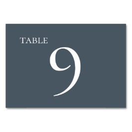 Gedempt Blauw Eenvoudige Elegante Bruiloft Kaart