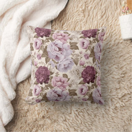 gedempt bloemmotief kussen