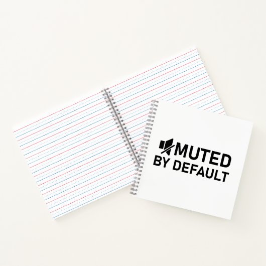 Gedempt door standaard minimalistisch T-shirt Audi Notitieboek (Binnen)