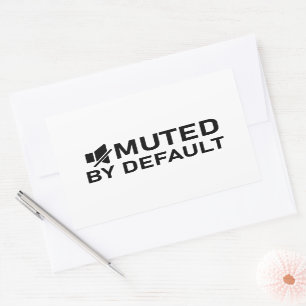 Gedempt door standaard minimalistisch T-shirt Audi Rechthoekige Sticker