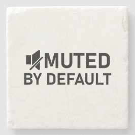 Gedempt door standaard minimalistisch T-shirt Audi Stenen Onderzetter