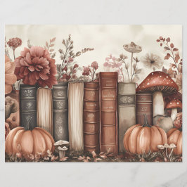 Gedempt gekleurd herfst pompoen plakboek papier