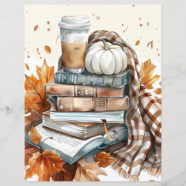 Gedempt gekleurd herfst pompoen plakboek papier