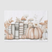 Gedempt gekleurd herfst pompoen plakboek papier (Voorkant)