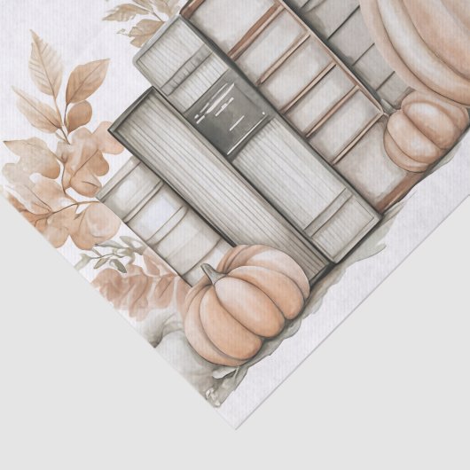 Gedempt gekleurd herfst pompoen plakboek papier (Detail)