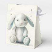 Gedempt gevulde konijntje BABY SHOWER Bedankdoosjes (Achterkant)