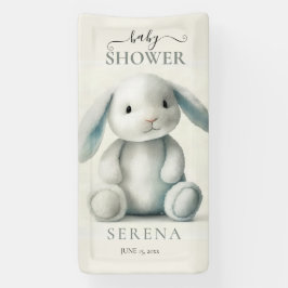 Gedempt gevulde konijntje BABY SHOWER Spandoek