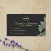 Gedempt groen en donkergrijs Visitekaartje