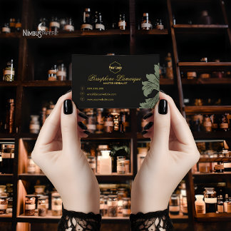 Gedempt groen en donkergrijs Visitekaartje