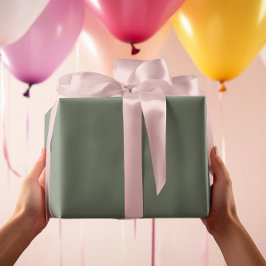 Gedempt groen grijs cadeaupapier