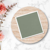 Gedempt groen grijs servet