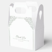 Gedempt groen   Lijst geeft de voorkeur aan bruilo Bedankdoosjes (Geopend)