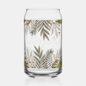 Gedempt groen met naam blikvorm glas (Achterkant)