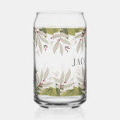 Gedempt groen met naam blikvorm glas (Rechts)
