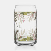 Gedempt groen met naam blikvorm glas (Links)